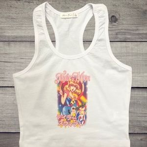Taylor Moon Parody Cropped Tank Top